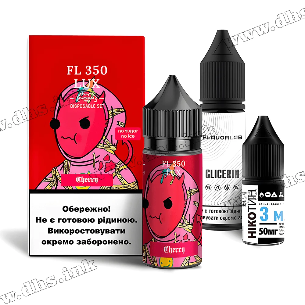 Набір для самозамісу Flavorlab FL 350 Lux Salt 30 мл (50 мг) - Cherry (Вишня)